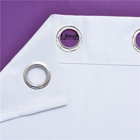 Light Blocking Gradient Curtains Purple Ombre Blackout Curtains Room Darkening - Picture 4 of 7